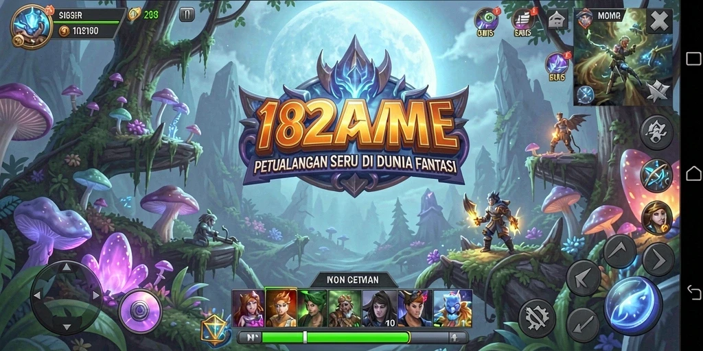 Screenshot gameplay 182GAME menunjukkan aksi petualangan yang mendebarkan.
