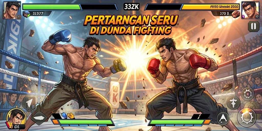 Tangkapan layar 33ZK menunjukkan aksi pertarungan yang mendebarkan.