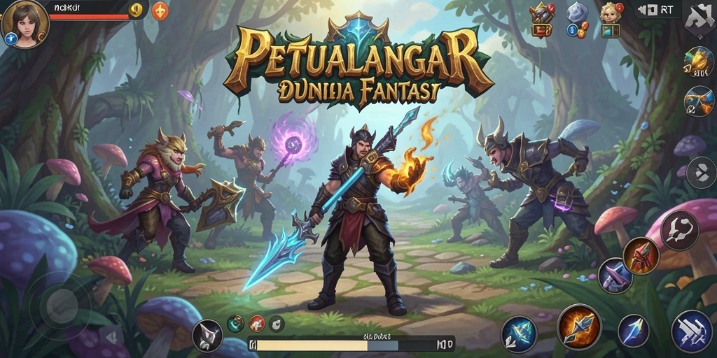 Tangkapan layar menampilkan aksi seru gameplay RPG di 6RT.