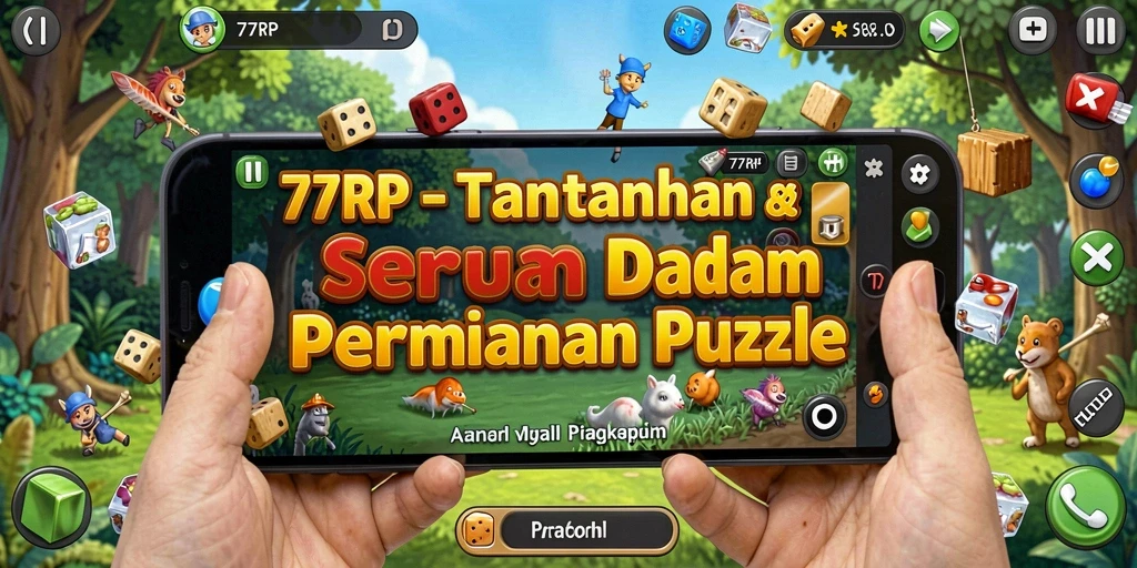 Tampilan gameplay menarik dari 77RP yang menantang otak.