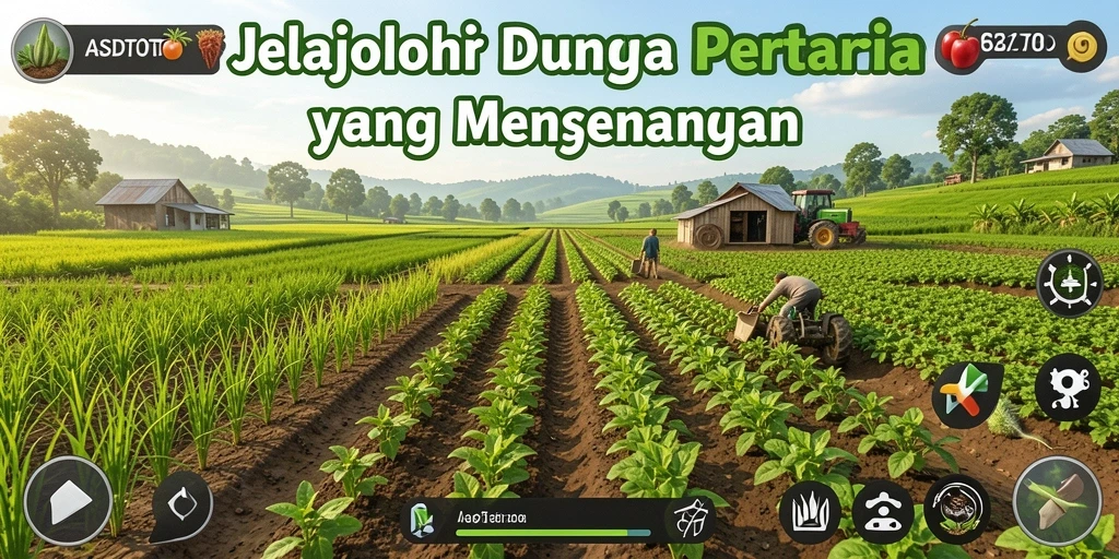 Tangkapan layar utama ASDTOTO menampilkan suasana pertanian yang indah dan interaktif.