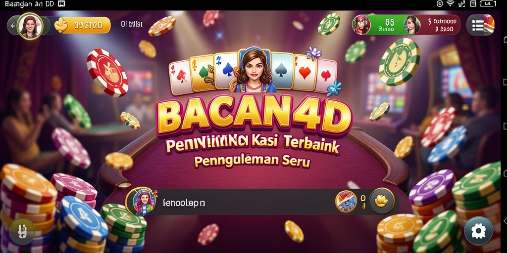 Tampilan gameplay seru di BACAN4D dengan nuansa Kasino yang menyenangkan.