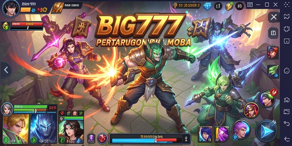 Tampilan utama gameplay BIG777 yang menarik dan seru.