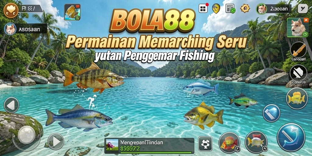 Tampilan gameplay memancing dalam BOLA88 yang menarik.