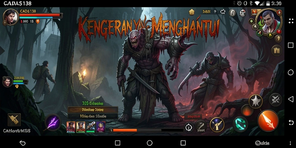 Screenshot yang menunjukkan gameplay seram dari CADAS138.