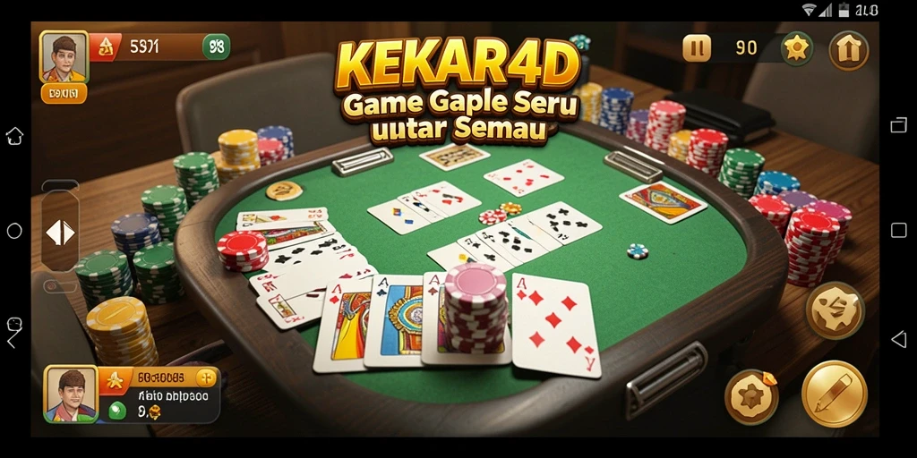 Screenshot gameplay Gaple yang seru di KEKAR4D.