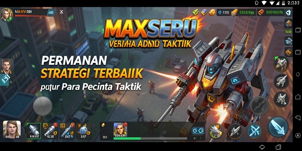 Tampilan gameplay menarik dari MAXSERU yang penuh strategi.