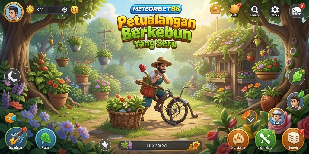Gameplay METEORBET88 yang seru dalam berkebun.