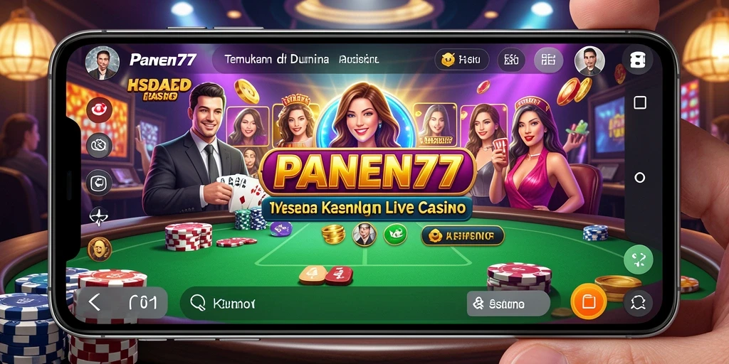 Tampilan gameplay PANEN77 dengan dealer langsung sangat mengesankan.
