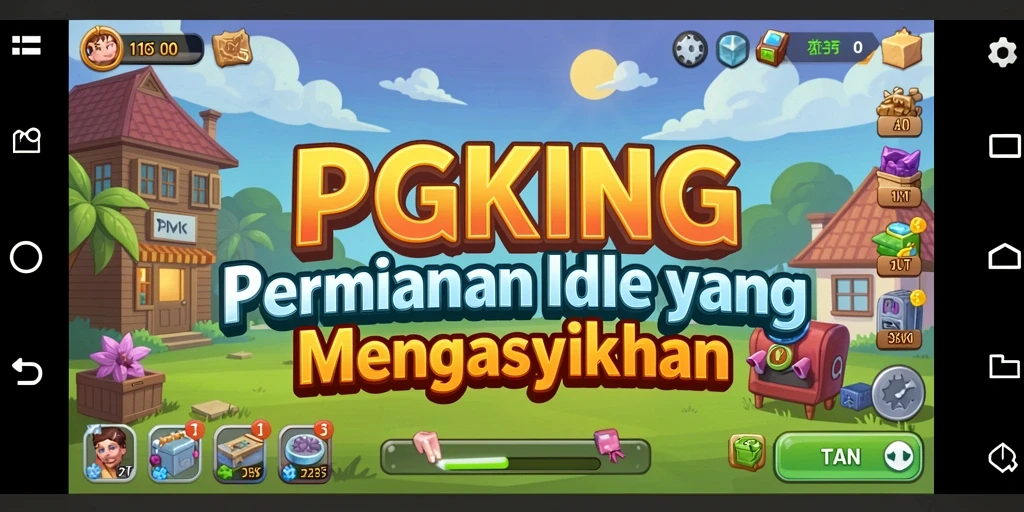 Tampilan gameplay PGKING yang menarik dan menenangkan.