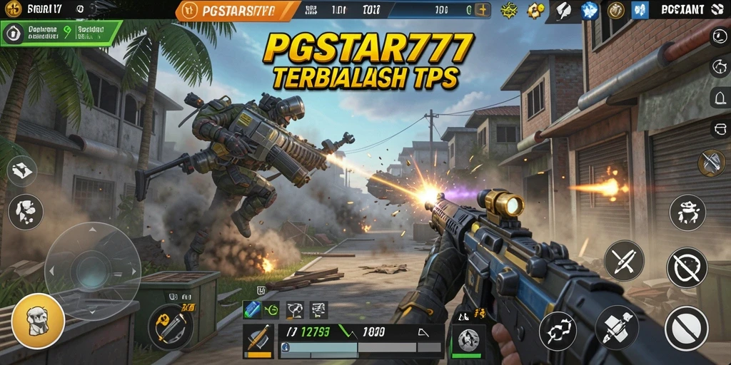 Screenshot PGSTAR777 menampilkan aksi intens dalam pertempuran TPS.
