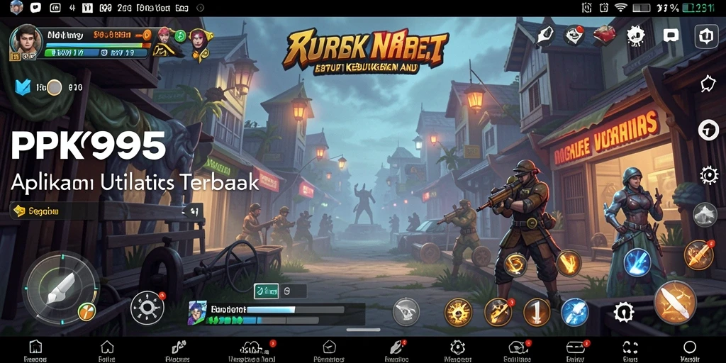 Tampilan utama PK95 dengan fitur-fitur utilitas yang lengkap.