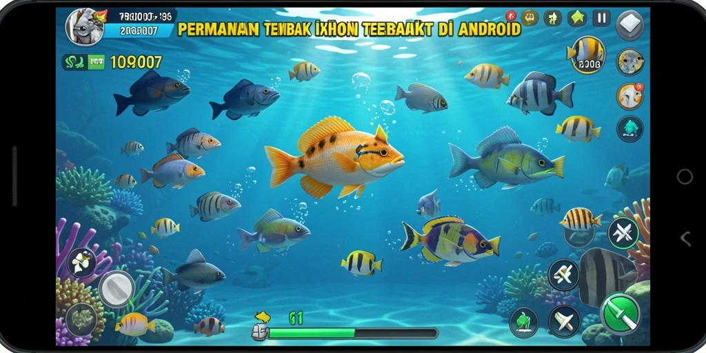 Tangkapan layar permainan Tembak Ikan yang menarik dan penuh aksi.