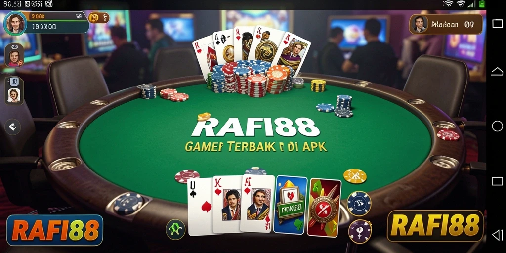 Screenshot utama RAFI88 menampilkan gameplay Poker yang seru dan interaktif.