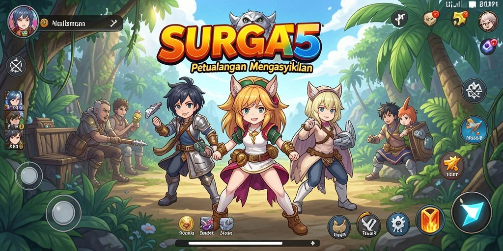 Tampilan menawan dari gameplay SURGA55 dalam dunia Anime.