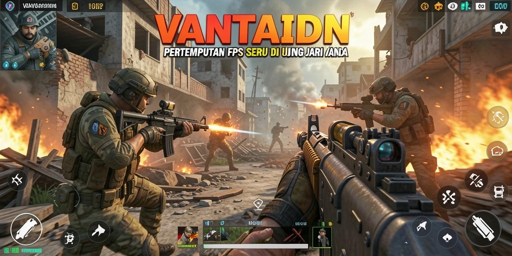 Tangkapan layar menampilkan aksi seru dalam VANTAIDN.