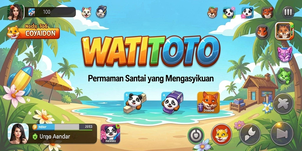 Tampilan gameplay WATITOTO yang seru dan interaktif.