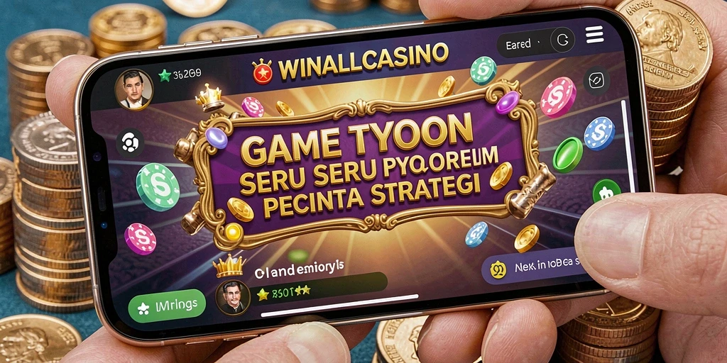Tampilan gameplay WINALLCASINO dengan desain kasino yang menarik.